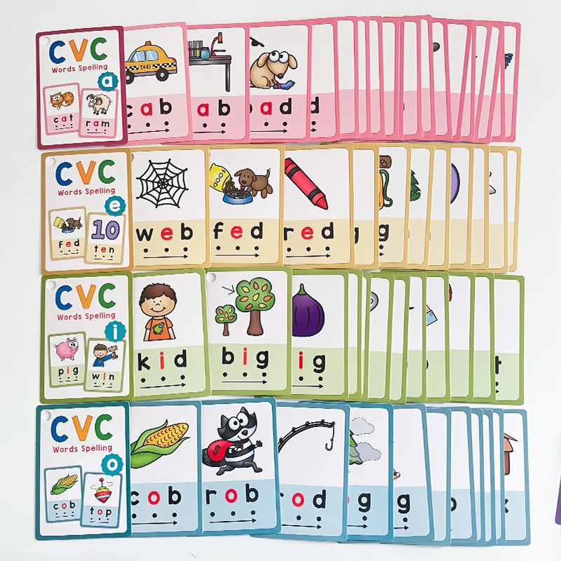 Montessori CVC Phonics Learning Cards