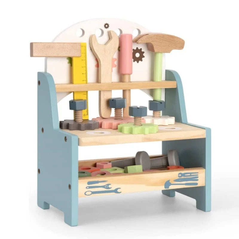 Montessori Wooden Kids Tool Bench Set