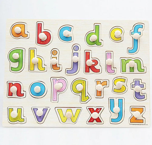 Wooden Learning Peg Puzzle Board