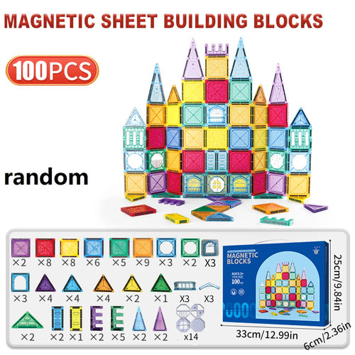 Magnetic Building Tiles Set