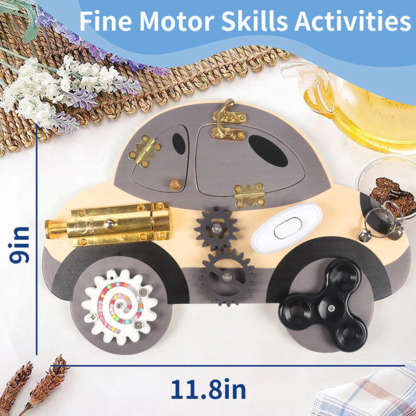 Montessori Steering Wheel Activity Board