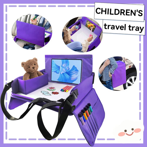 Kids Travel Seat Tray for Car Children's Toy Storage Table Drawing