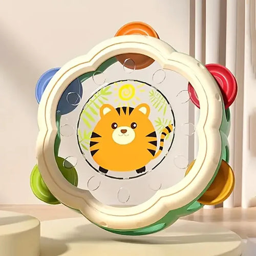 Montessori Musical Hand Drum & Sensory Toy for Babies and Toddlers