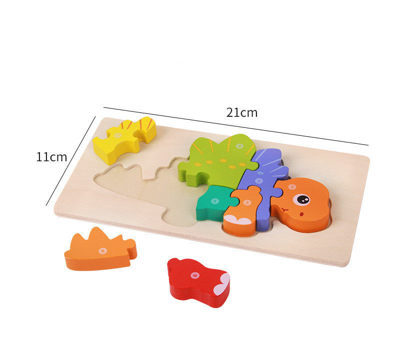 Wooden Dinosaur Puzzle – Montessori Learning Toy