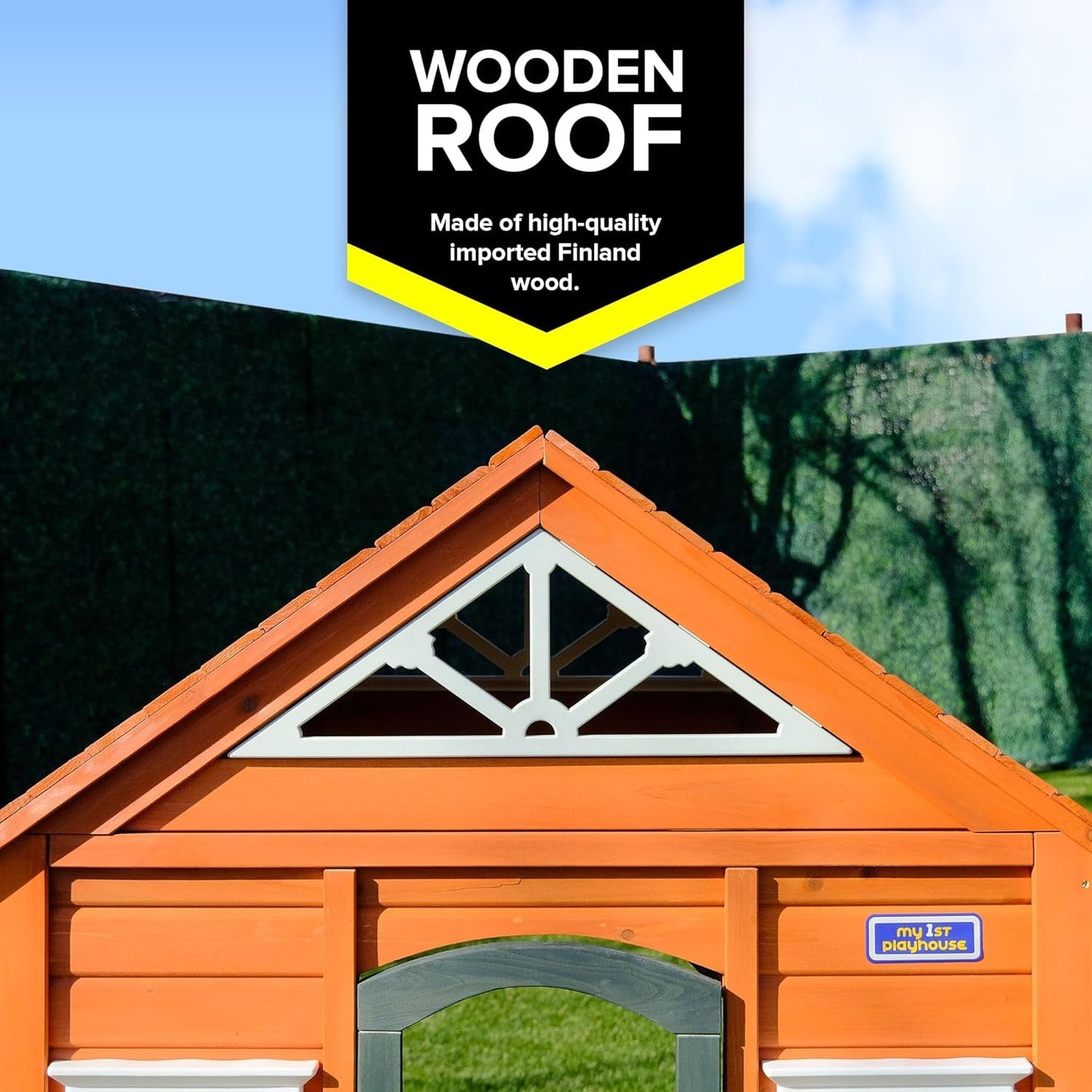 Kids’ Backyard Wooden Playhouse