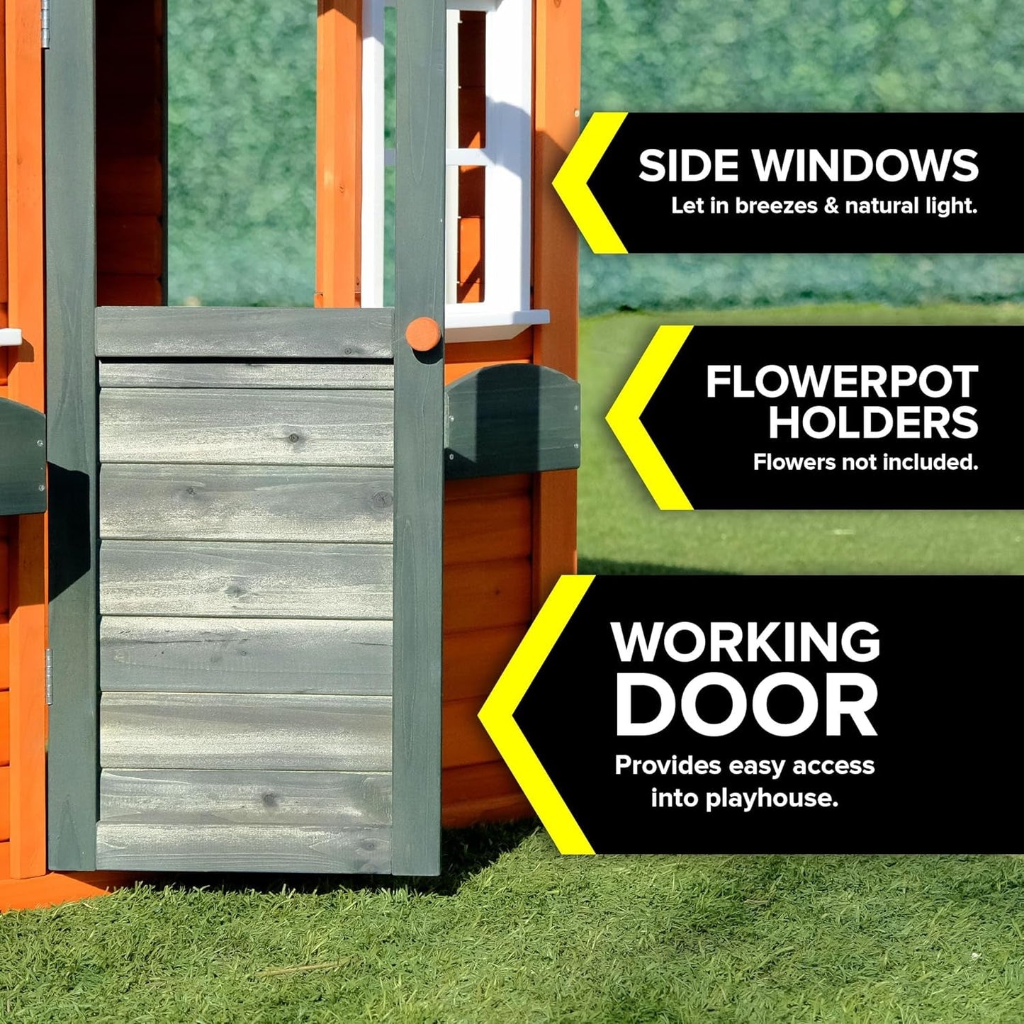 Kids’ Backyard Wooden Playhouse