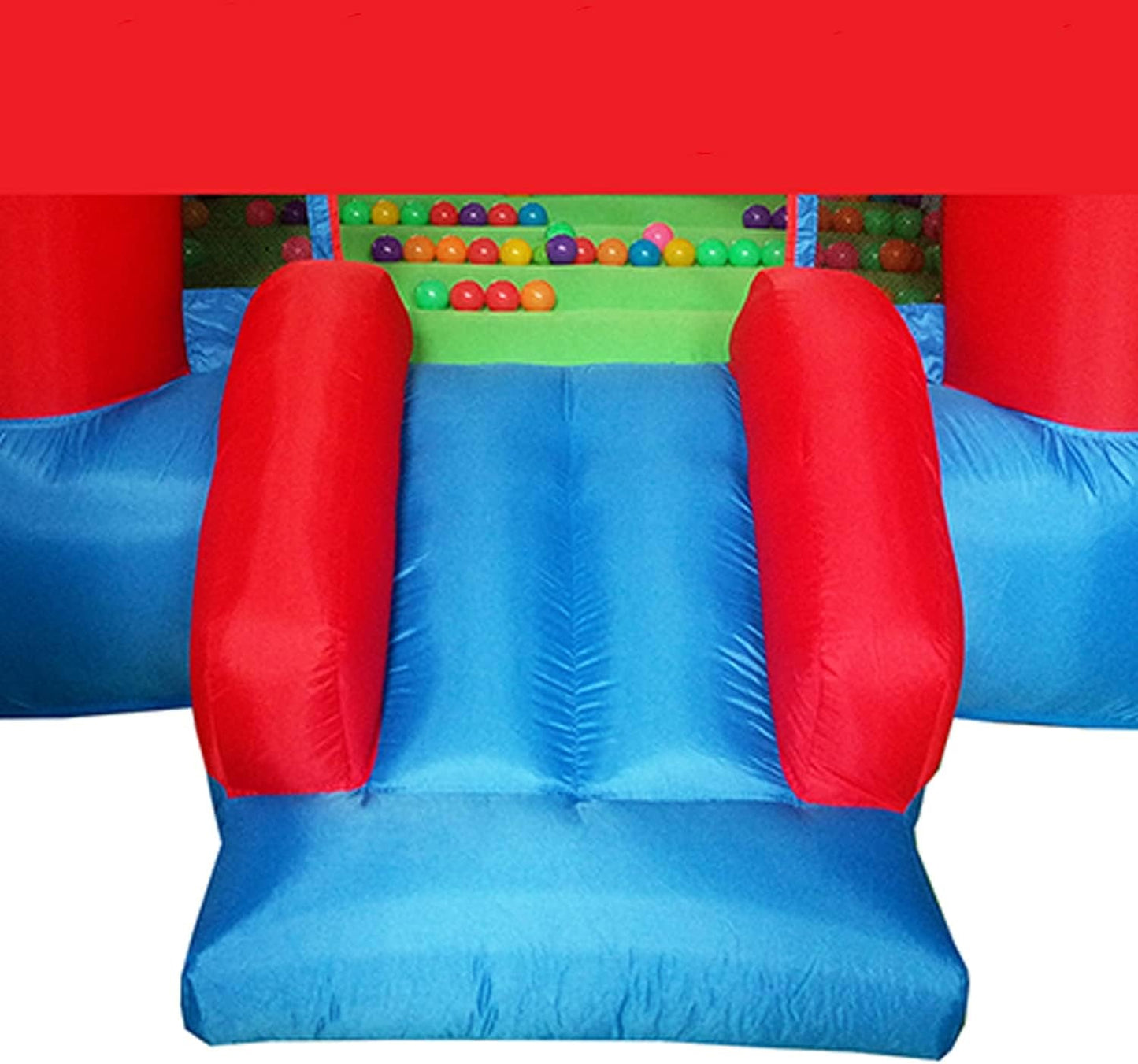 Kids’ Backyard Bounce House with Slide & Ball Pit
